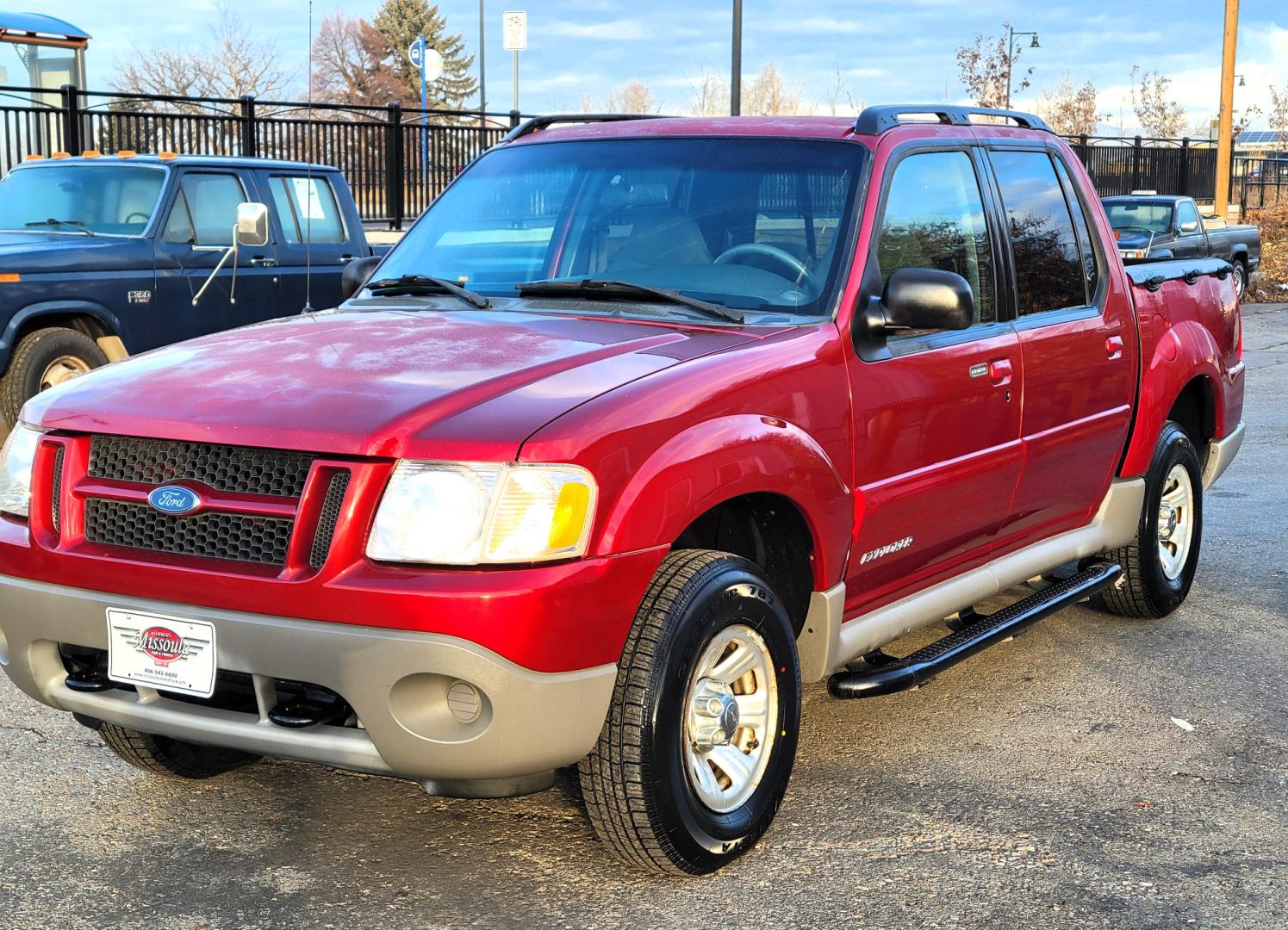 2001 Red /Gray Ford Explorer Sport Trac Sport Trac (1FMZU77E41U) with an 4.0L V6 engine, Automatic transmission, located at 450 N Russell, Missoula, MT, 59801, (406) 543-6600, 46.874496, -114.017433 - Highly Desirable little 4WD. Only 86K Miles. Air. Cruise. Tilt. Power Drivers Seat. Power Windows and Locks. AM FM CD Changer. Clean Carfax. This vehicle is more then 20 years old and is not eligible for lending through our finance companies. - Photo#3